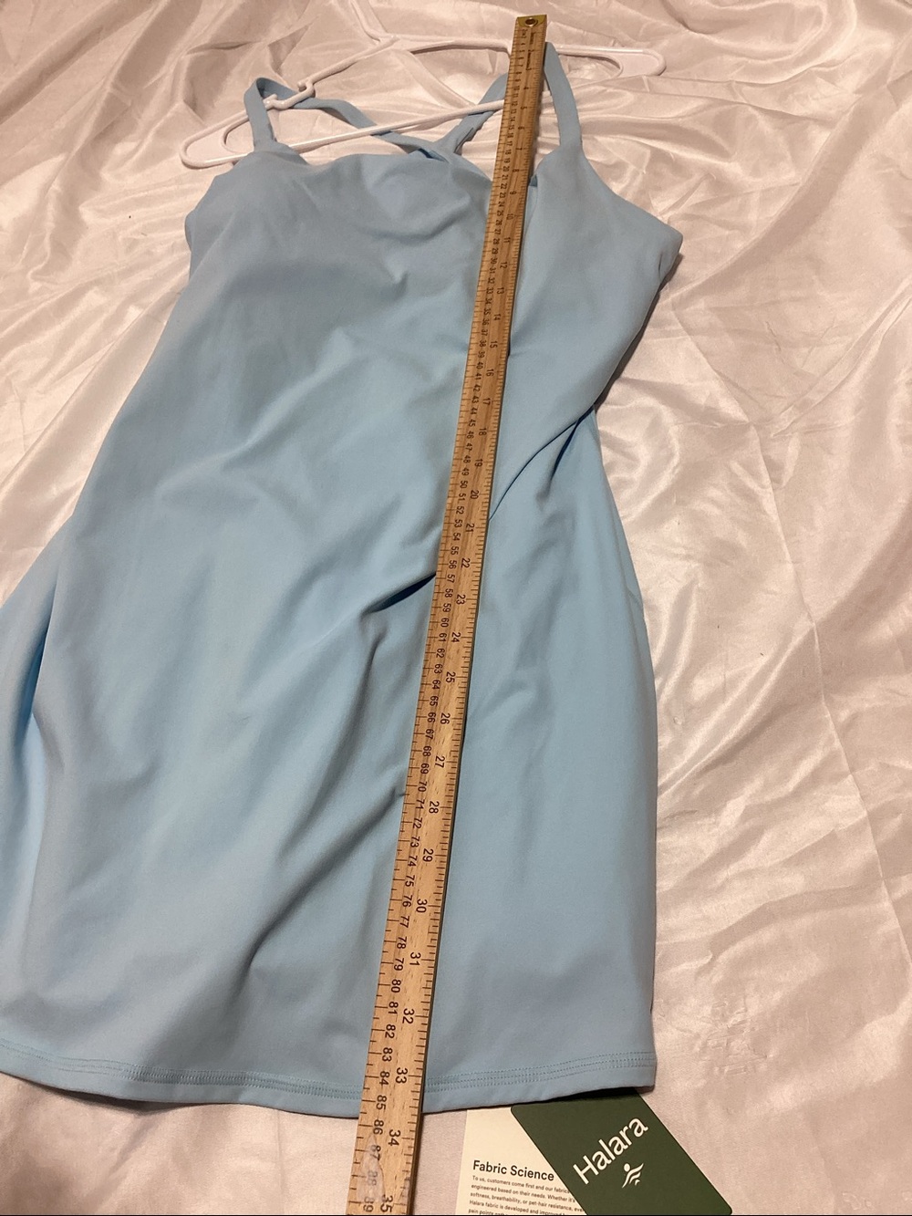 NWT HALARA Large Light Blue Romper Dress - Picture 13 of 14